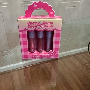Brand New Cherry Bomb Betty Boo Celavi Scented Lip Oil 3pk